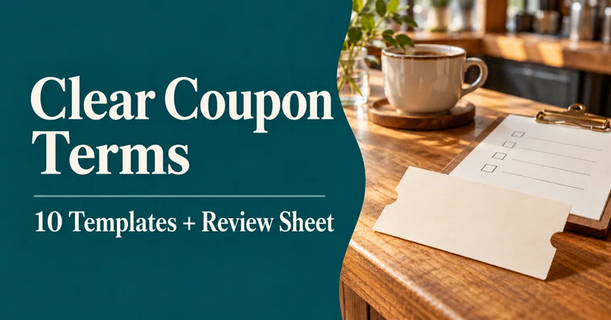 Rating Templete Clear Coupon Terms: 10 Notice Templates and a Practical Review Sheet ...