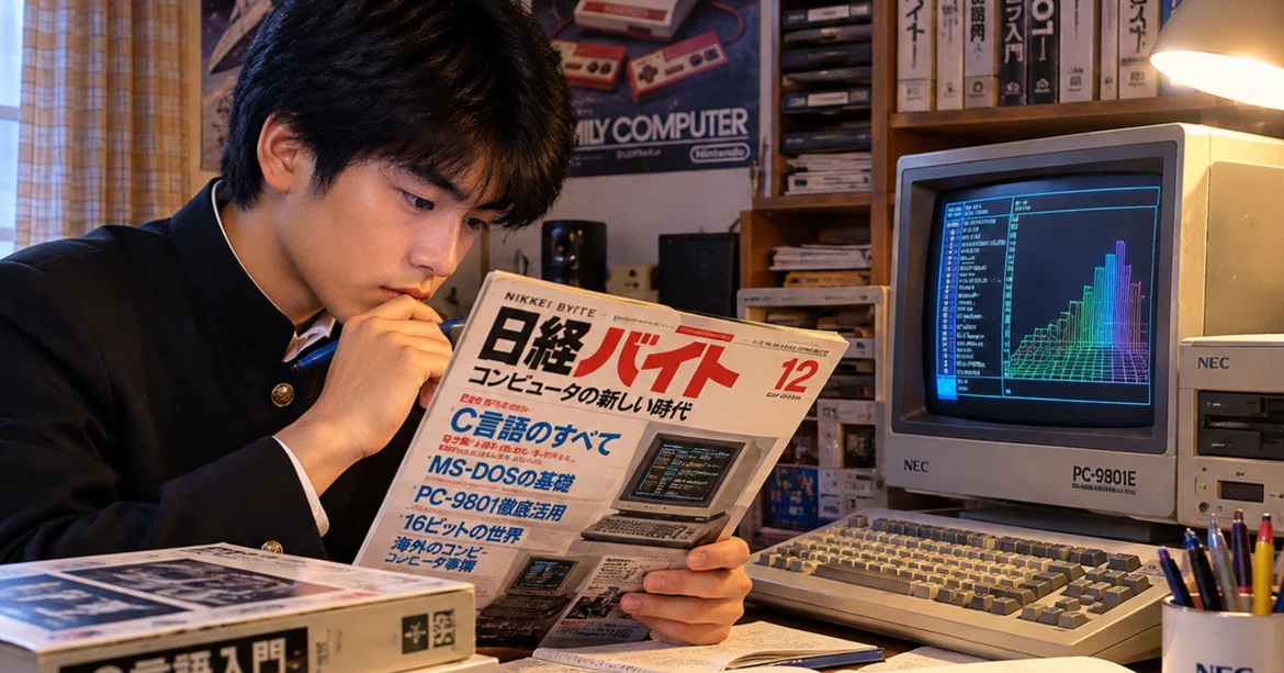 [1985-1987] The PC-9801E has arrived! And a 50,000 yen Famicom TV｜全力緑茶