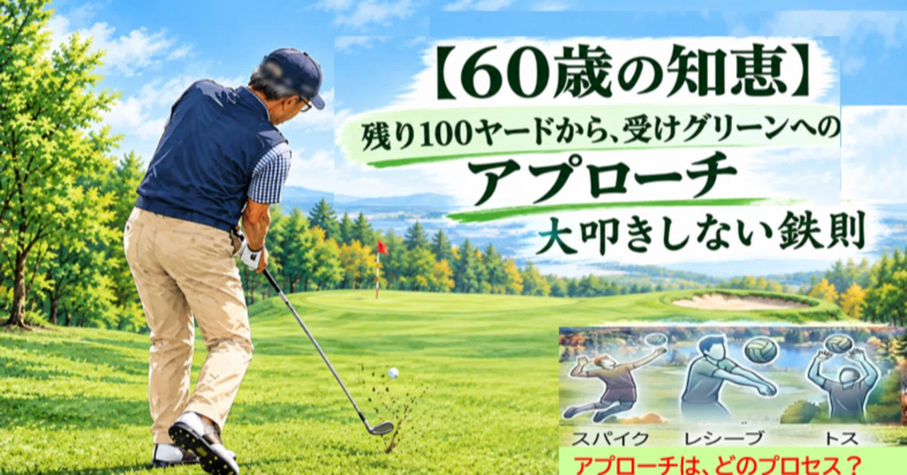 「残り100ヤードから、受けグリーンへのアプローチ：大叩きしない ...