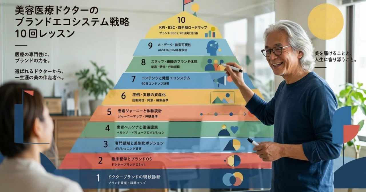 10-Lesson Brand Ecosystem Strategy for Aesthetic Medical Doctors｜北琢磨