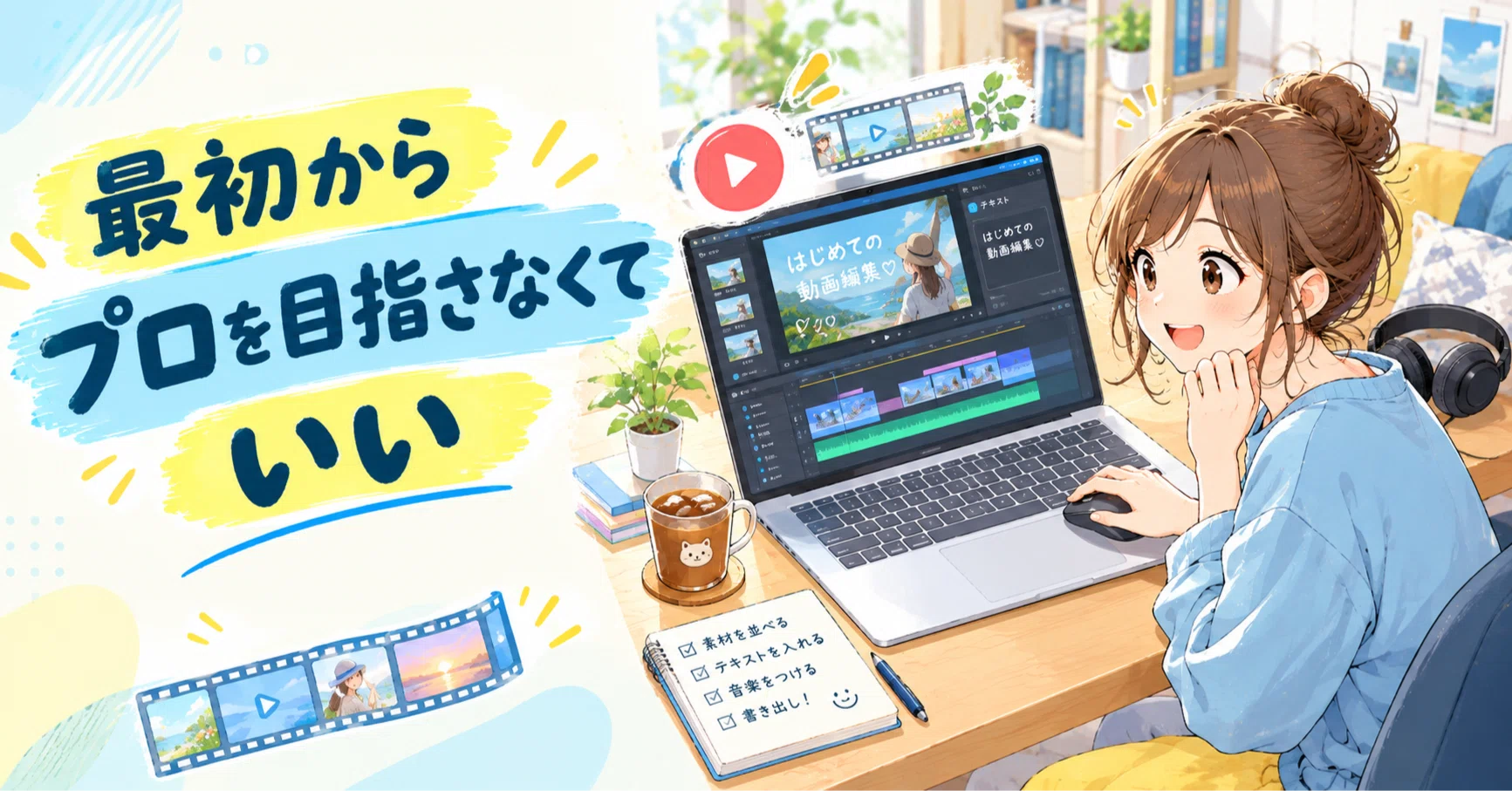 動画編集は、最初からプロを目指さなくていい。｜kana