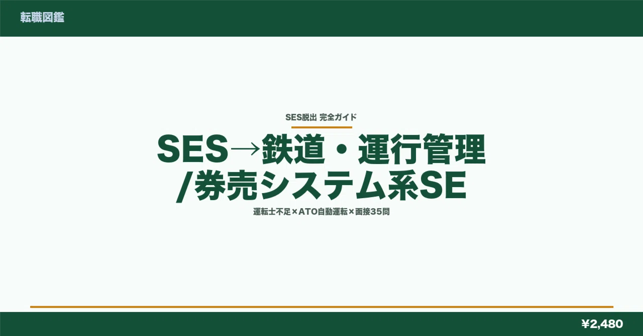 [Escaping SES] Complete Guide to Railway/Operation Management/Ticket ...