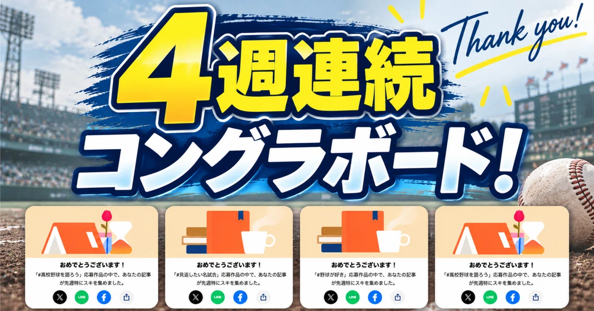 [High School Baseball] I received a Congratulatory Board for 4 ...