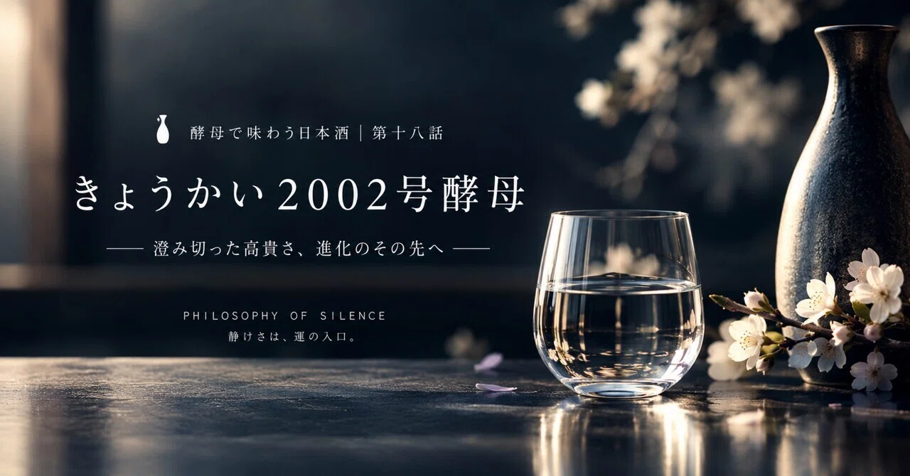 🍶 酵母で味わう日本酒｜第十八話きょうかい2002号酵母｜PHILOSOPHY OF