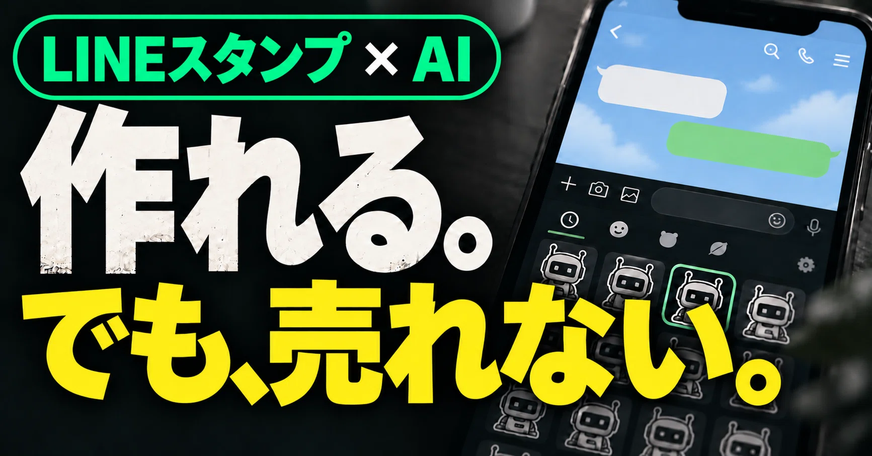LINEスタンプAI副業、1年で月100万円突破してわかった「作れるのに売れ