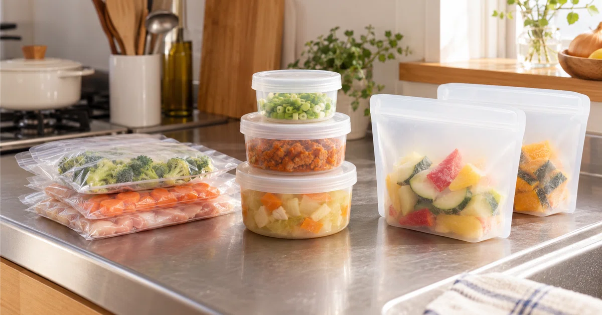 Freezing meal prep: bags or containers? 3 tools to use in a small ...