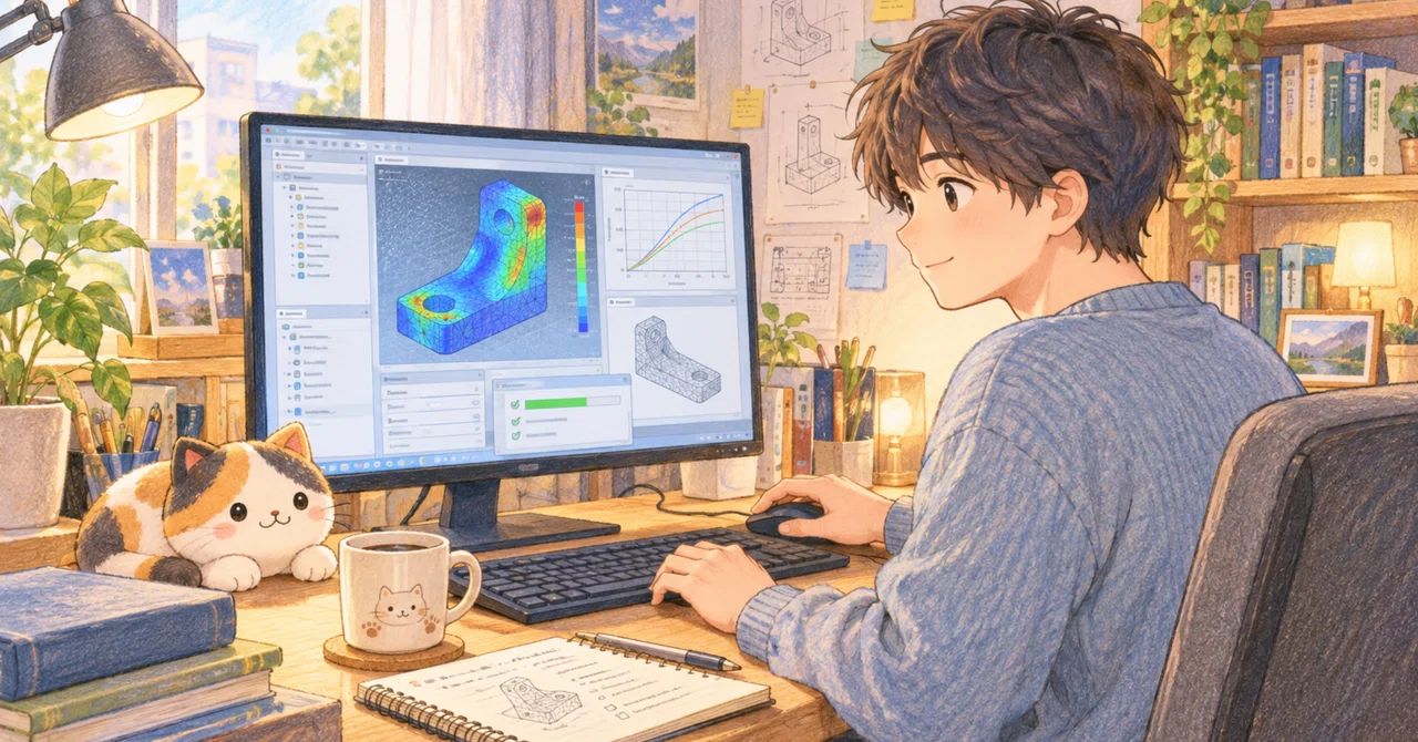 SALOME × FrontISTR × ParaView × EasyISTRで解析環境を構築してみた！｜けいいち。