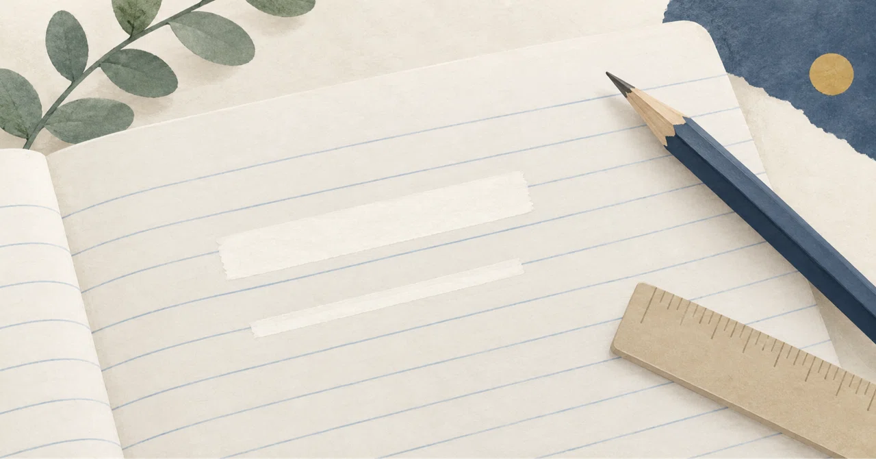Checking Correction Tape Width: 5.5mm for B-ruled and 2.5mm Fine Width｜haru