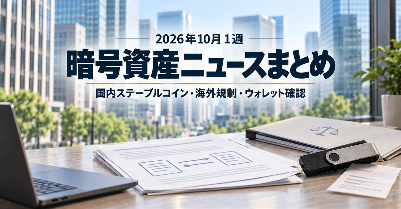2026年10月1週 暗号資産ニュースまとめ