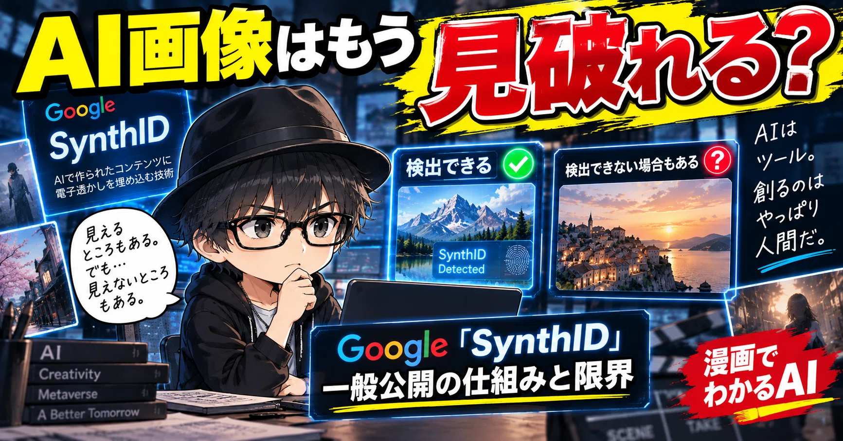 AI画像はもう見破れる？ Google「SynthID」一般公開の仕組みと限界