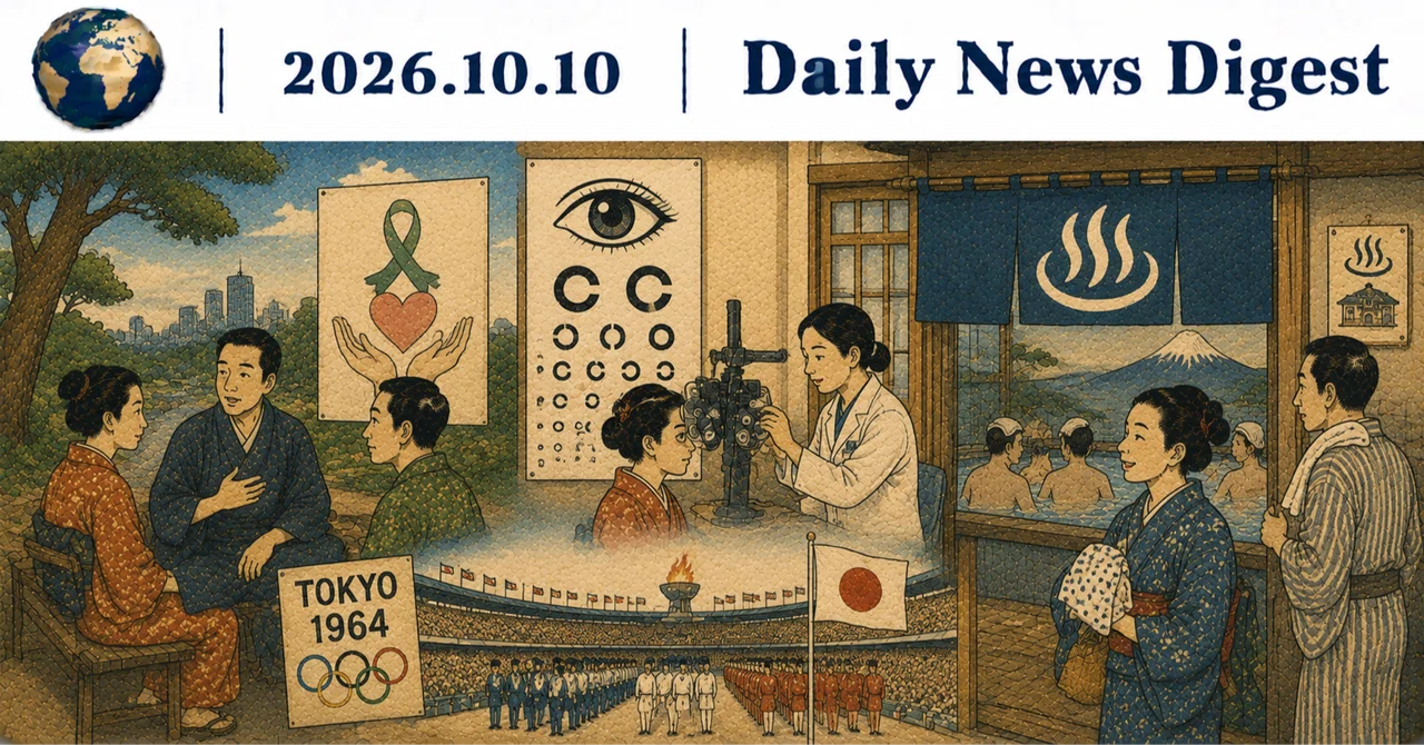 🗞️ October 10, 2026 Real-time News Digest｜おさとう