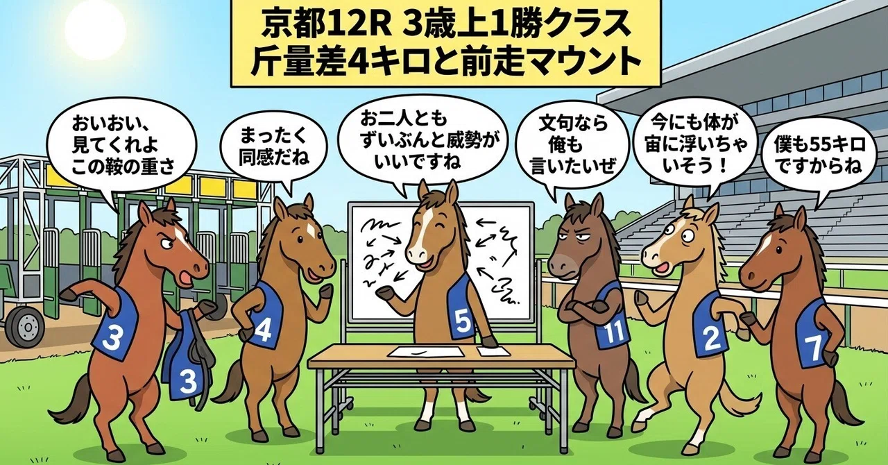Kyoto 12R 3yo & Up 1-Win Class | 4kg Weight Difference and Previous ...