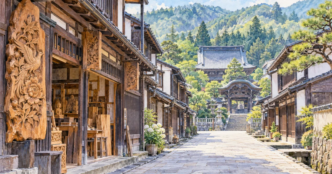 Inami: Follow Woodcarving Along Yokamachi Street｜Japan Beyond the Guidebook