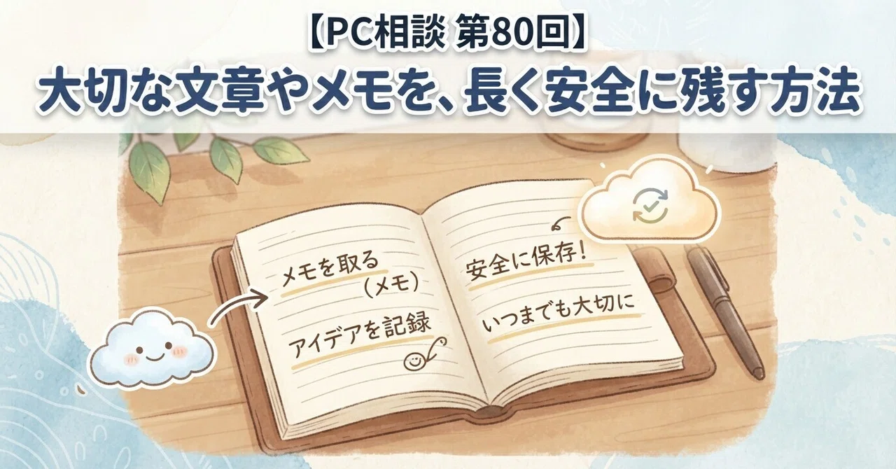 [PC Consultation #80] How to keep important documents and notes safe ...
