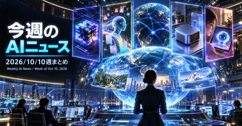 【今週のAIニュース】2026/10/10週まとめ｜OpenAIがGPT-6と"操作できるUI"／Claude Haiku 5.5が激安化／Googleが仕事の万能エージェント／MetaのMuseがiPadに／Lambdaが約6000億円調達