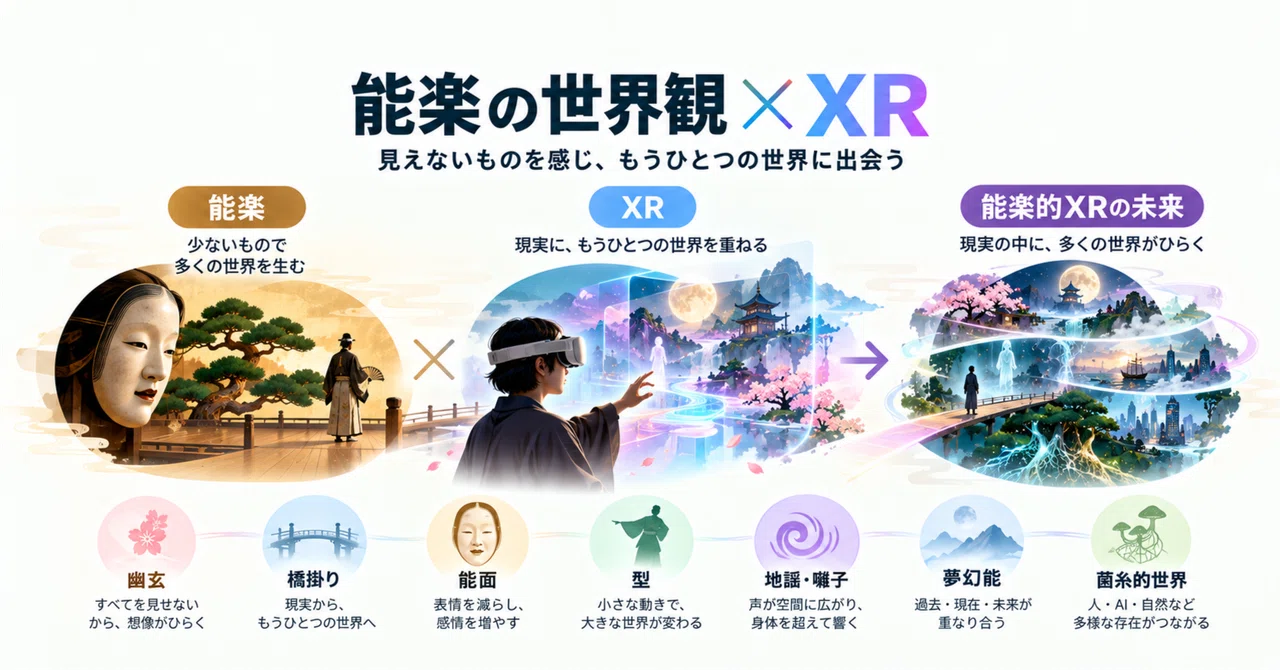The Worldview of Noh and the Possibilities of XR｜俵屋年彦