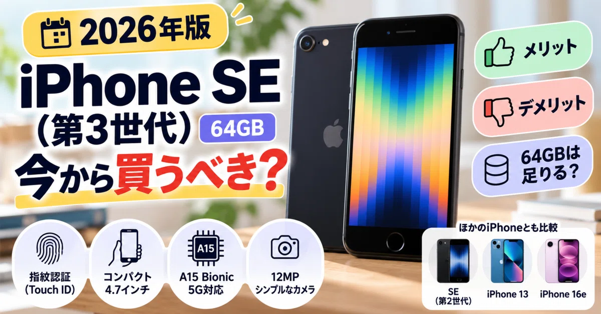 [2026 Edition] Should You Buy the iPhone SE (3rd Gen) Now? Explaining ...