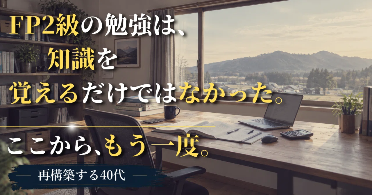 FP2級の勉強は、知識を覚えるだけではなかった｜reboot fromhere
