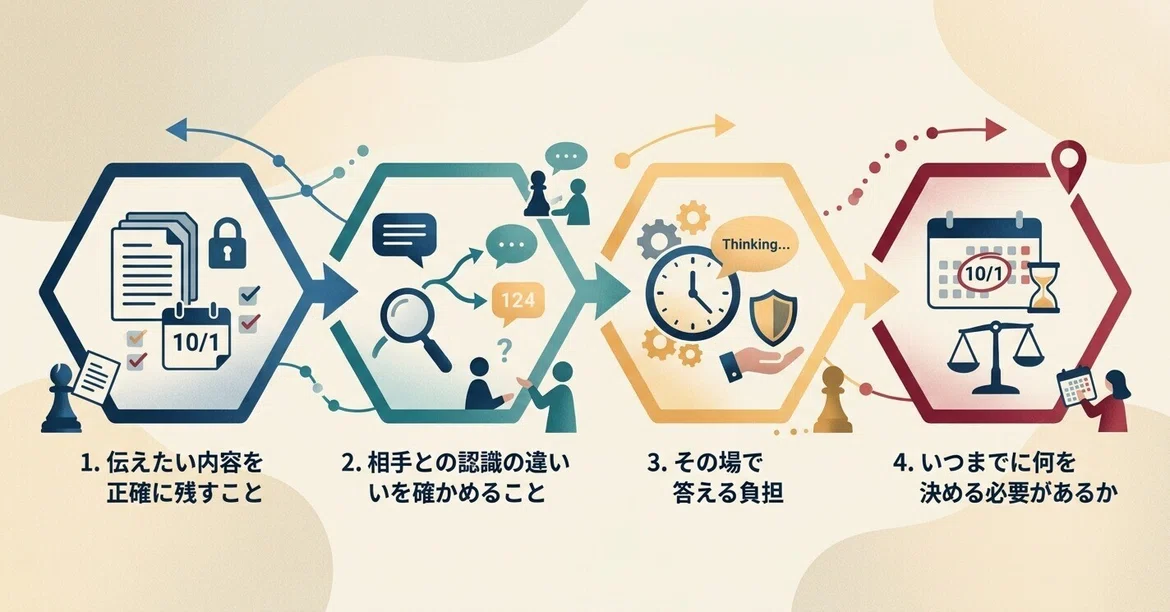 Four things to separate before choosing a communication method when you ...