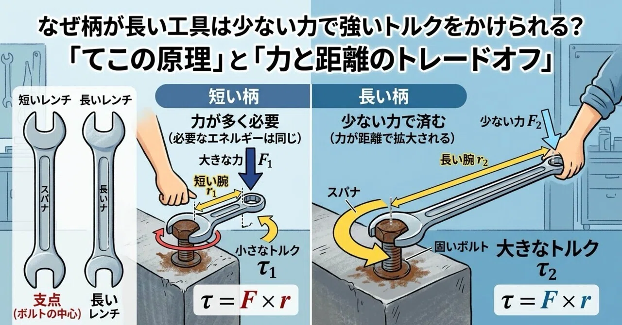 Forces In Physics Examples Why do tools with longer handles allow you to apply more torque with ...