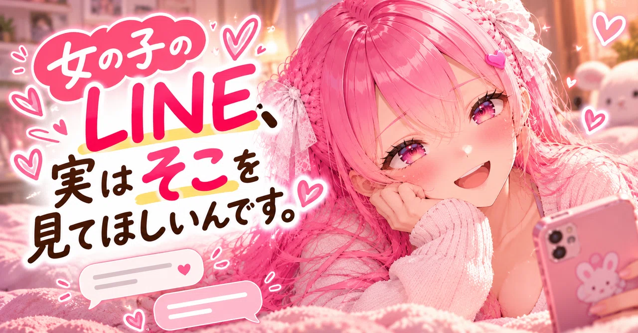 Girls' LINE messages: Actually, this is what I want you to look at.｜かんな🎀
