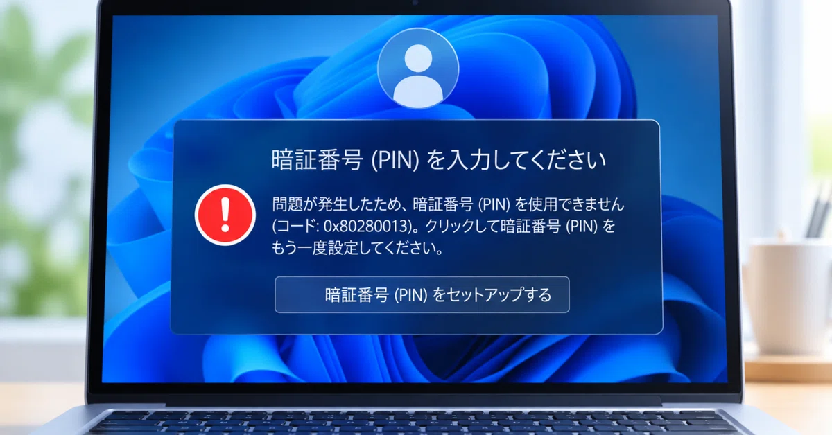 Windows 11で突然PINが使えなくなった話。再起動で直ったけれど…｜きみよや
