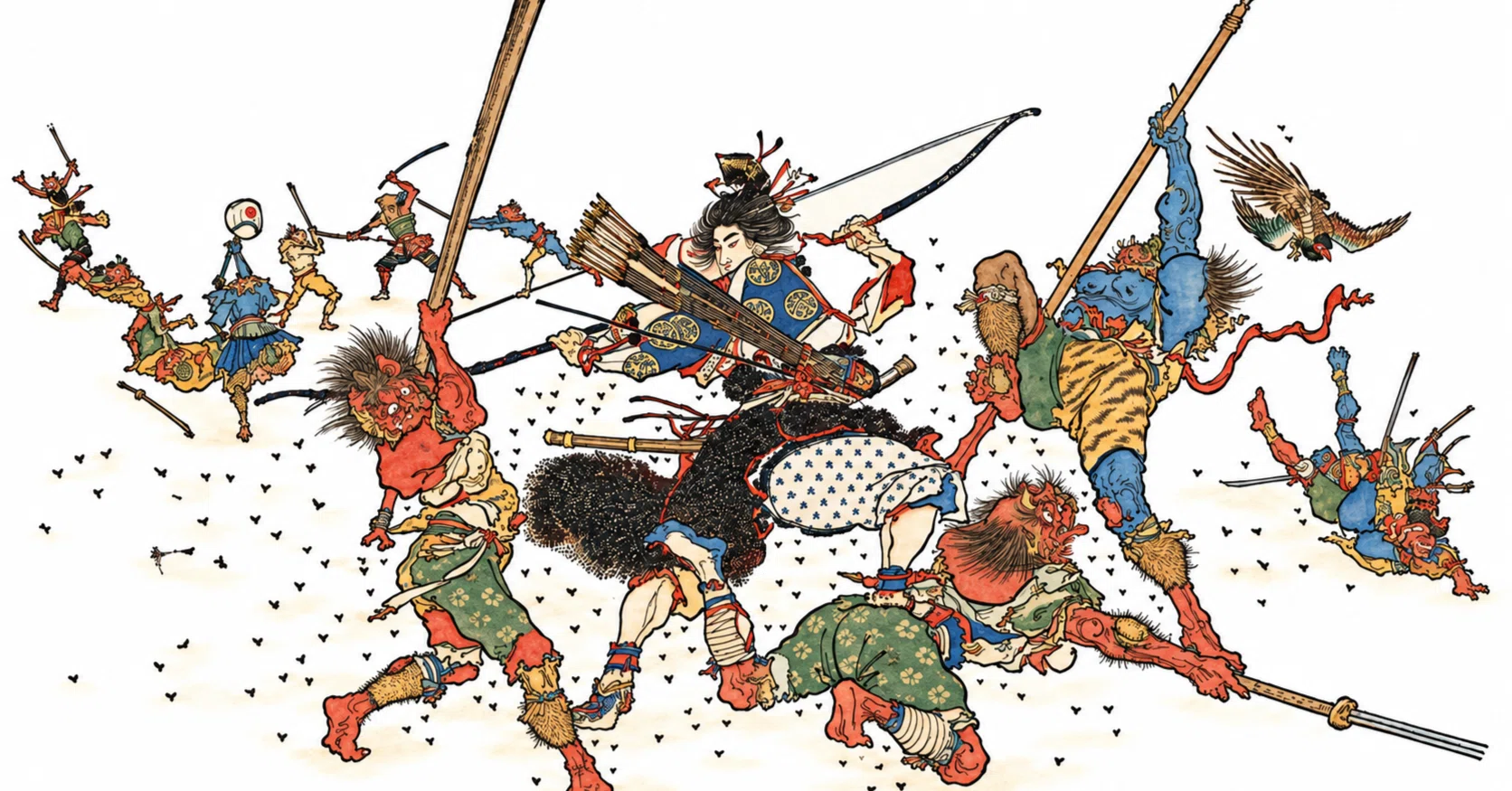 校訂日本昔噺 第一編 桃太郎」の「序」と冒頭の組版｜galant
