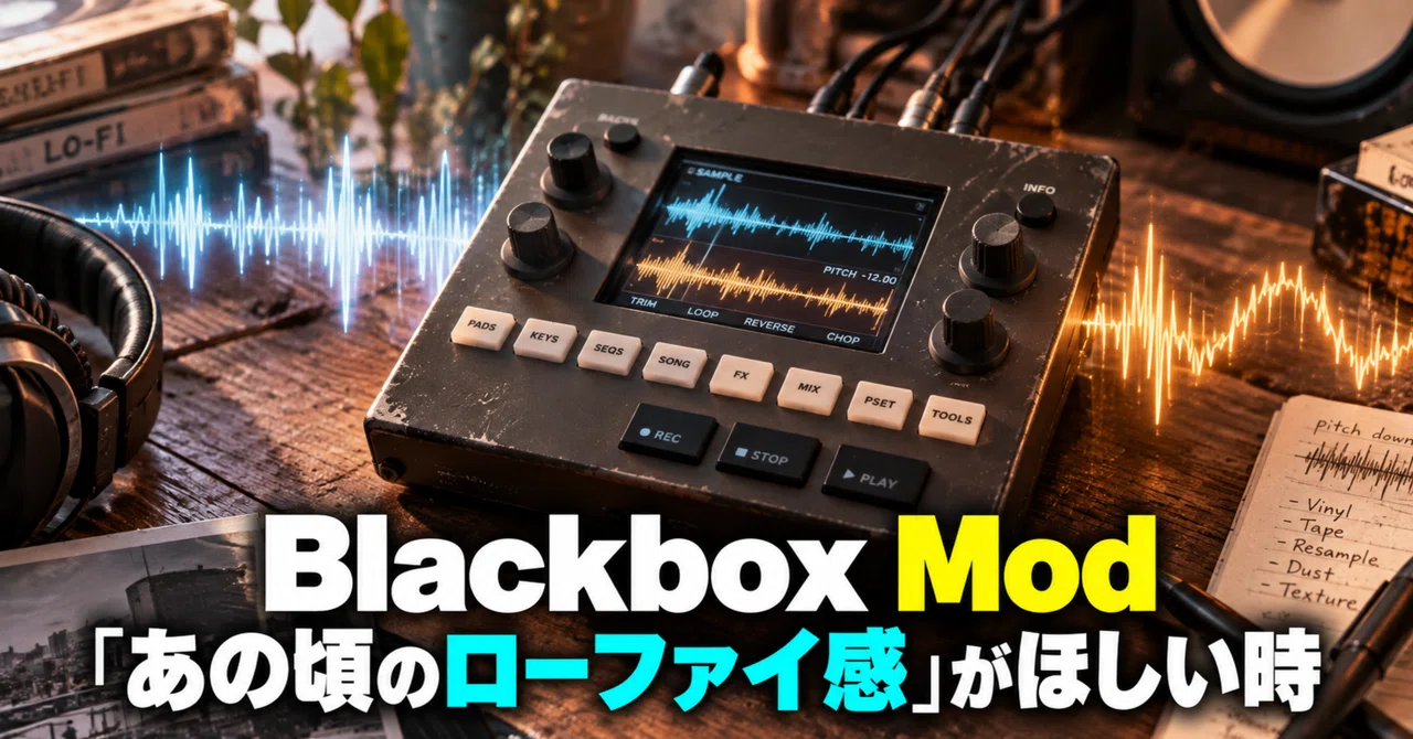 Blackbox Mod: When you want that 'lo-fi feel from back in the day'｜伝思音学