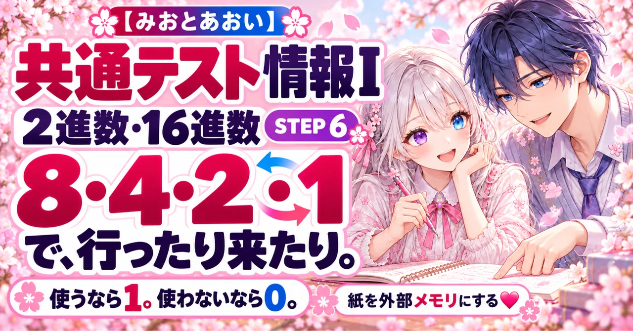 [Mio and Aoi] Common Test Information I STEP 6 | Binary and Hexadecimal ...