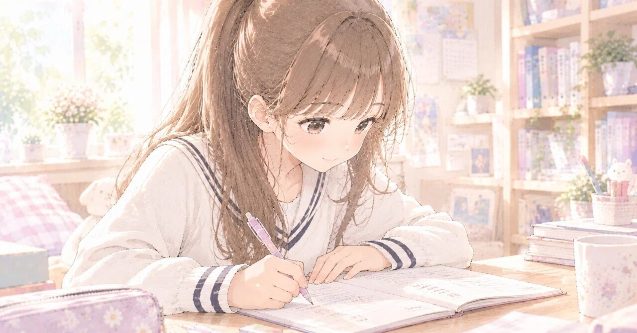My daughter said she wants to make a weekly plan｜しおり