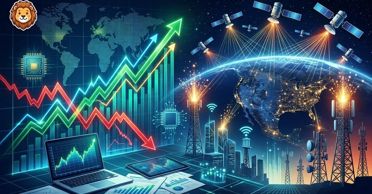 [Dow +$423, US stocks rebound broadly] Telecom giants plunge on reports ...