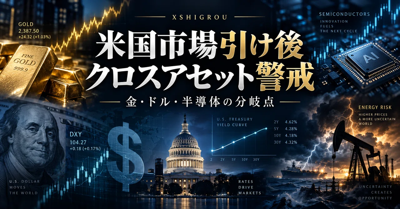 XSHIGROU — US Market Close / Cross-Asset Caution Report｜久保山 シゲロウ