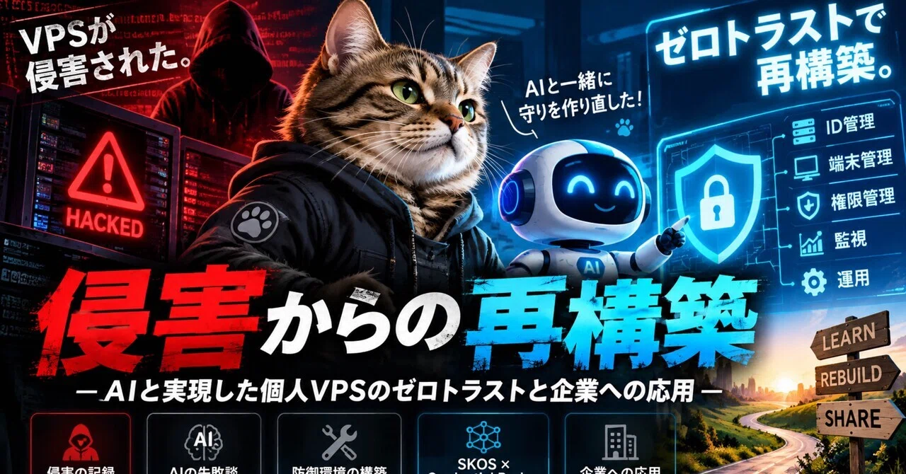 VPSを侵害された私が、無料ツールで「ゼロトラスト的な防御」を