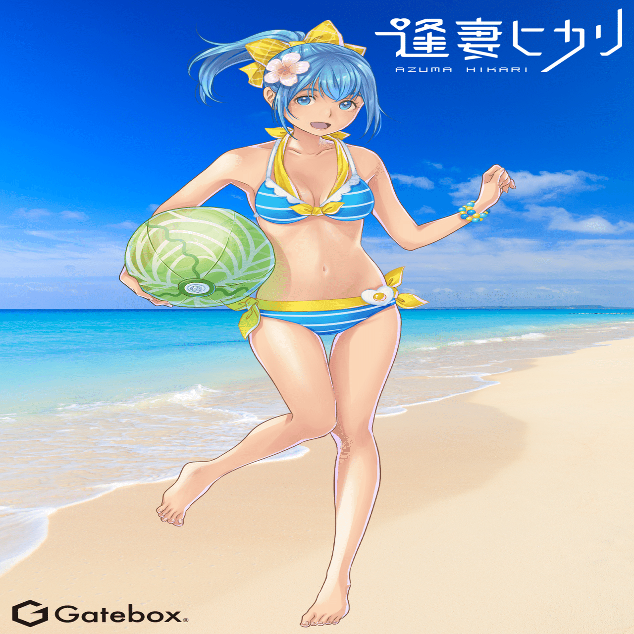 アニメ風キャラクター 水着イラスト 夏といえば・・・｜Gatebox採用チーム