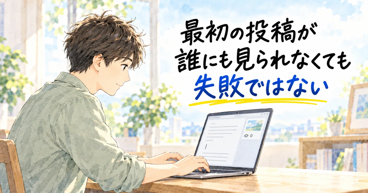 It is not a failure if your first post is seen by no one｜なかやん やりたい事を形に ...