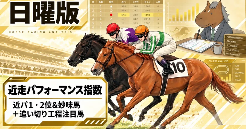 近パ1、2位＆妙味馬＋追い切り工程｜馬券候補群（2026年10月11日）