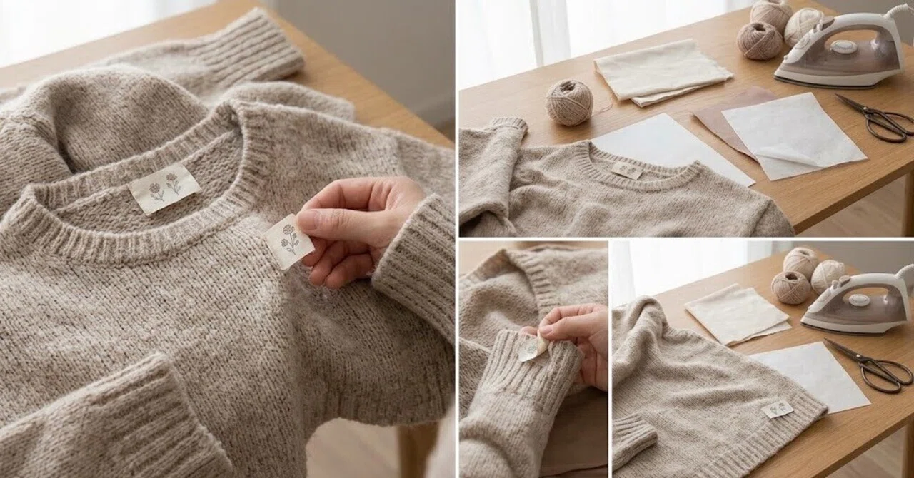 Small Material Labels How to Order Knitted Fabric Tags and Create Your Own Original Brand ...