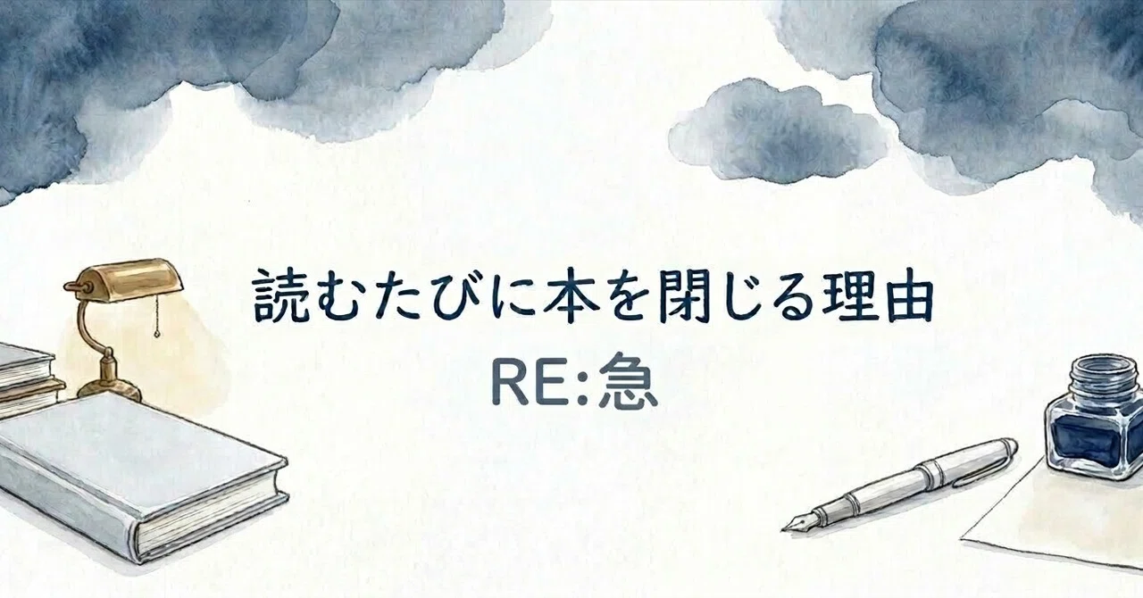 The Reason I Close My Book Every Time I Read: 'RE: Urgent'｜こた │ 日々の雑感と思考ノート
