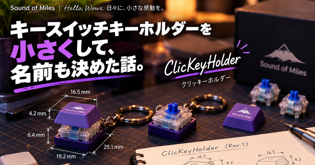 The story of shrinking the key switch keychain and deciding on a name ...