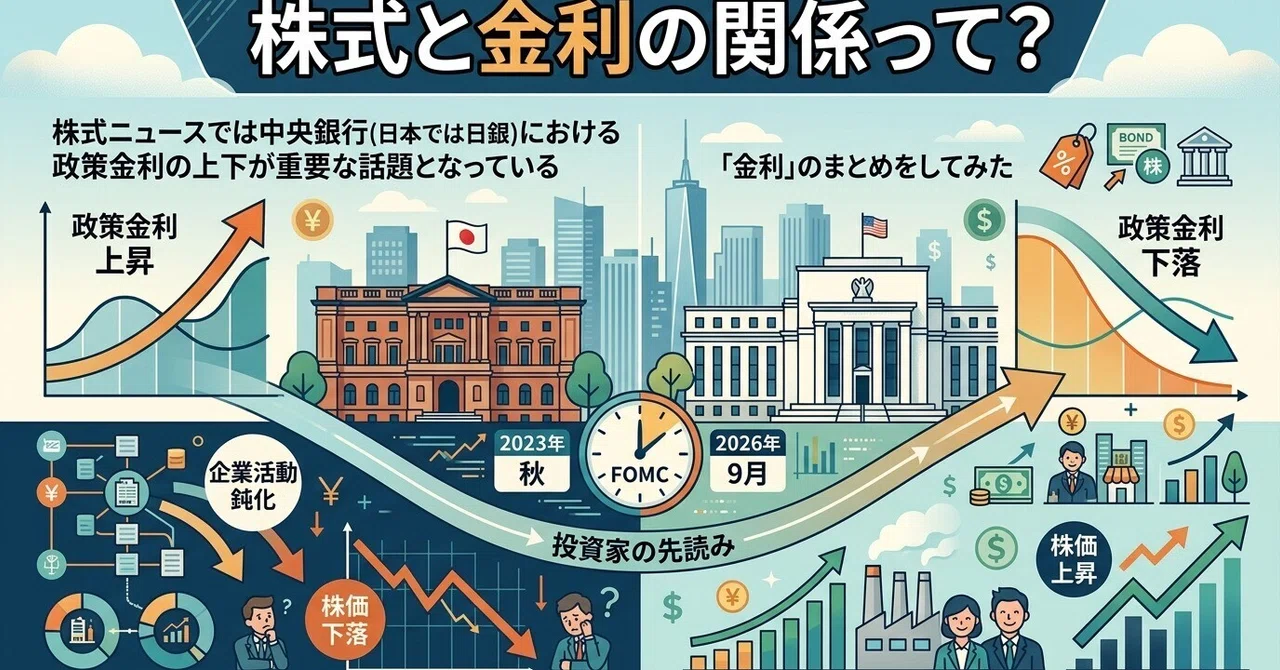 What is the relationship between stocks and interest rates?｜きーぼう