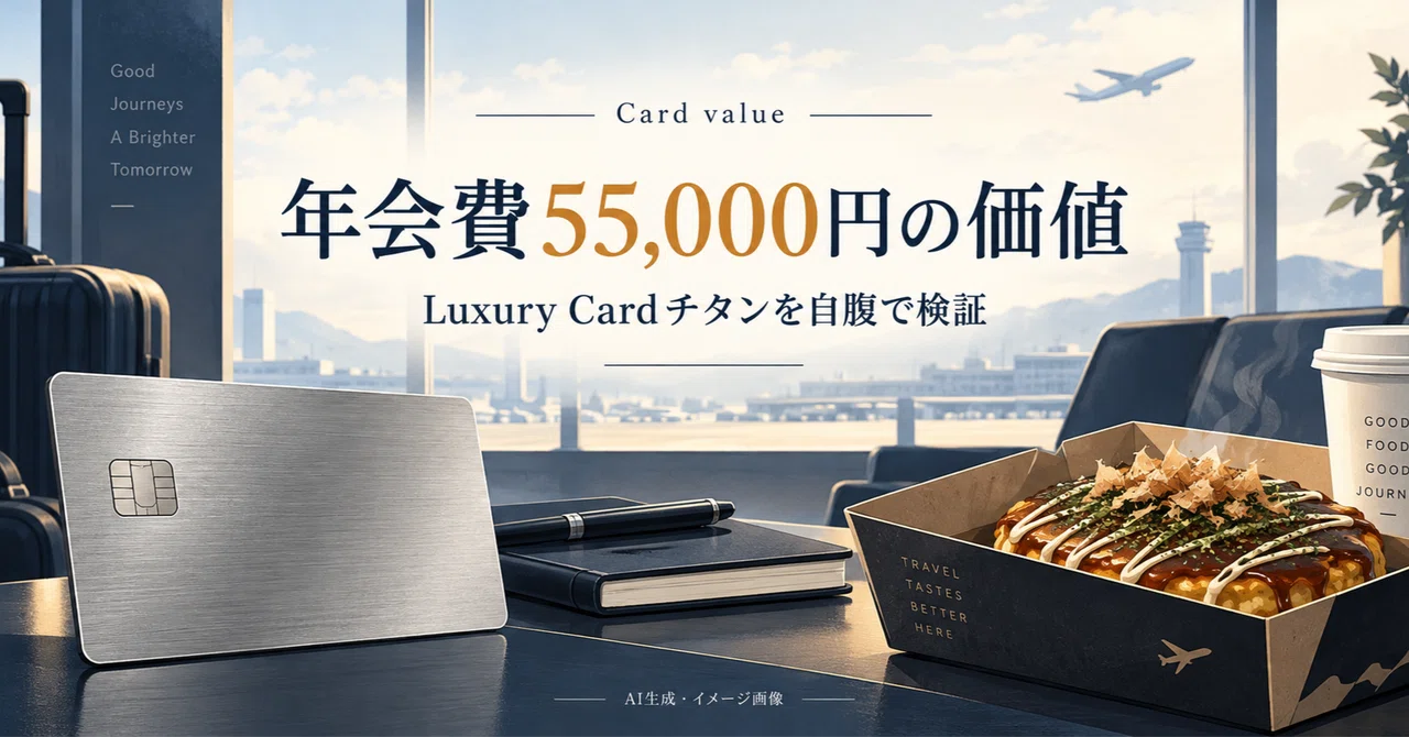 Luxury Card Titanium with a 55,000 yen annual fee. An ordinary office ...