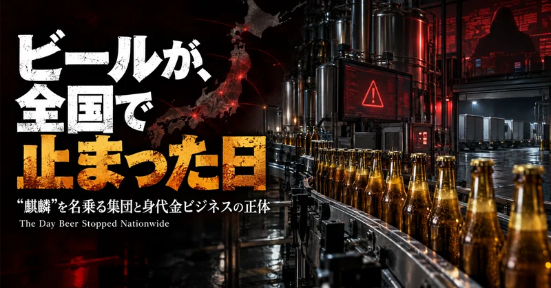 ビールが、全国で止まった日｜“麒麟”を名乗る集団と身代金ビジネスの正体