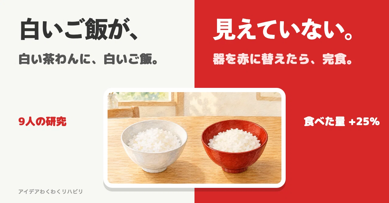 White rice in a white bowl might be 'invisible.' The story of the day I ...