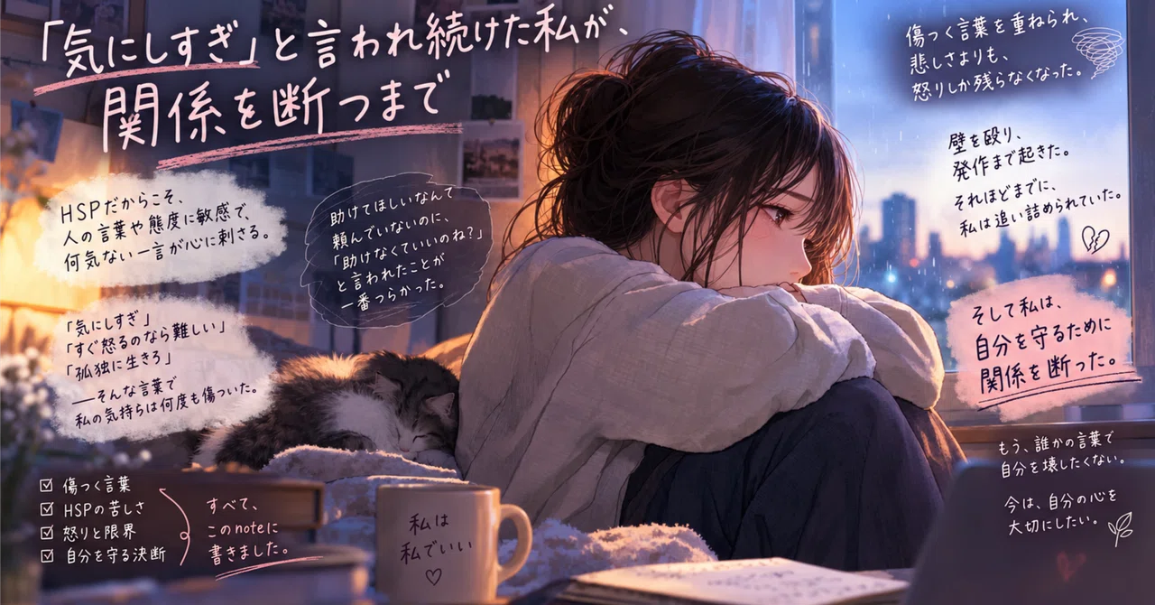 How I, Who Was Always Told I Was 'Overthinking,' Finally Cut Ties｜☪︎夜澄マナ