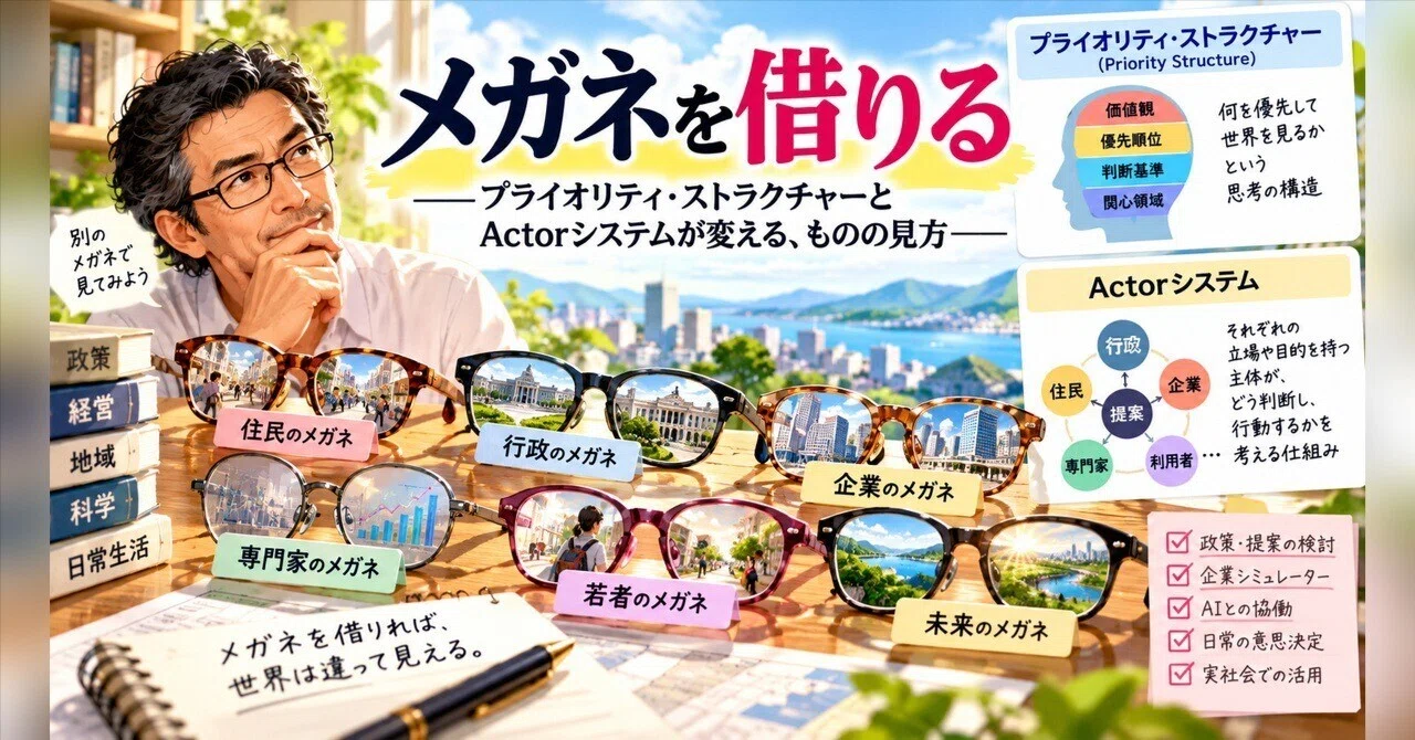 Borrowing Glasses: How Priority Structures and Actor Systems Change Our ...