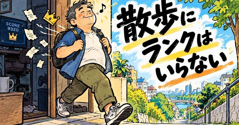 散歩にランクはいらない――ゲームをやめた後まで、上達を急ぐな