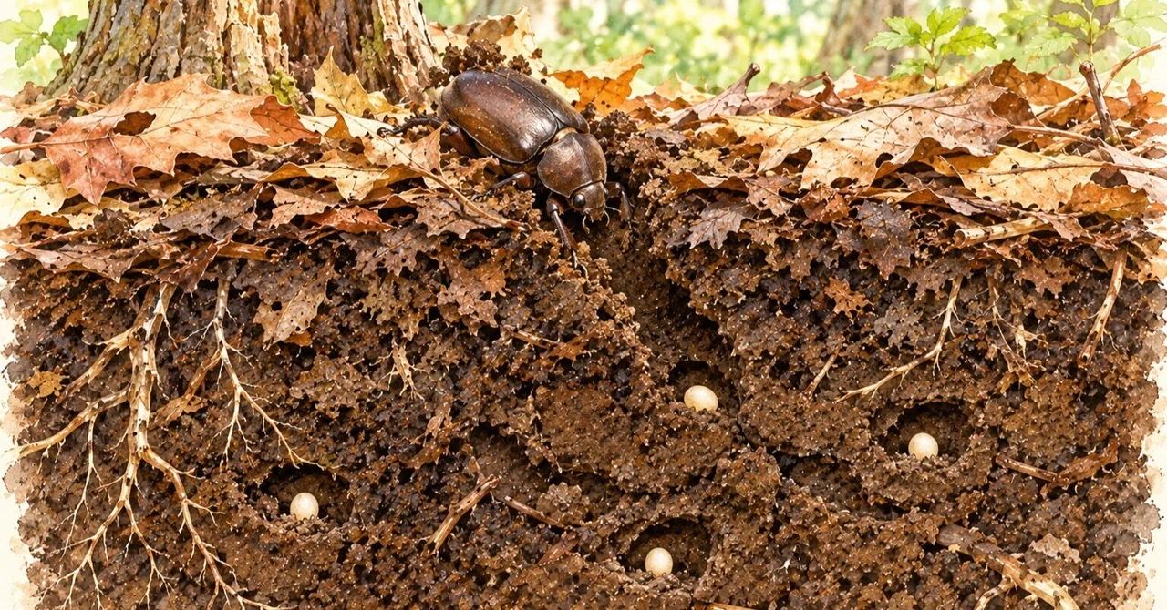 You don't need to buy expensive substrate for rhinoceros beetle larvae ...