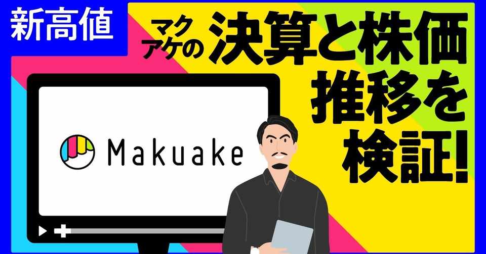 マクアケの株価チャートを振り返る 新高値投資を実行していれば ヶ月で 倍リターン 梅木 雄平 Note