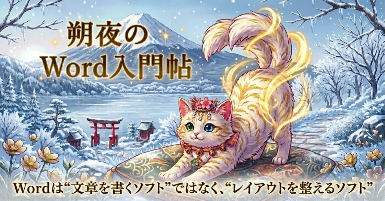 Sakuya's Word Introduction Guide ① Word is not a 'writing software ...