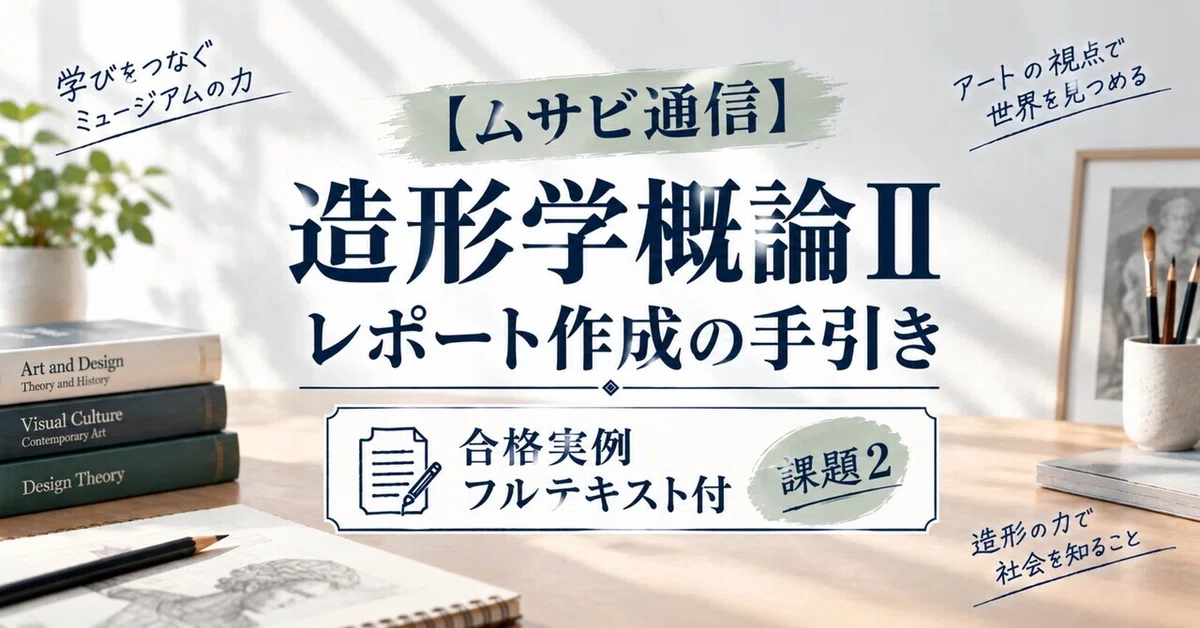 [Musabi Correspondence] Introduction to Plastic Arts II - Report ...